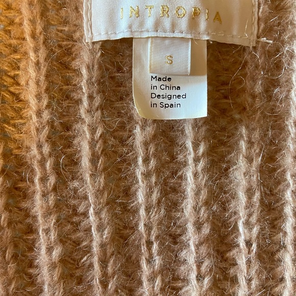 Chunky Knit Wool Blend Cardigan Sweater Designed in Spain S - Picture 7 of 13